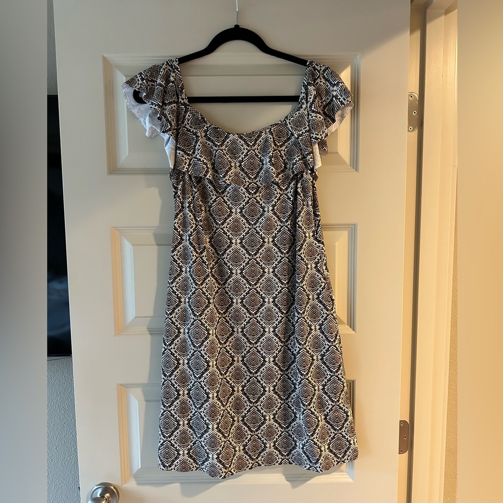 Tommy Bahama Desert Python Ruffle Spa Dress - Picture 2 of 6